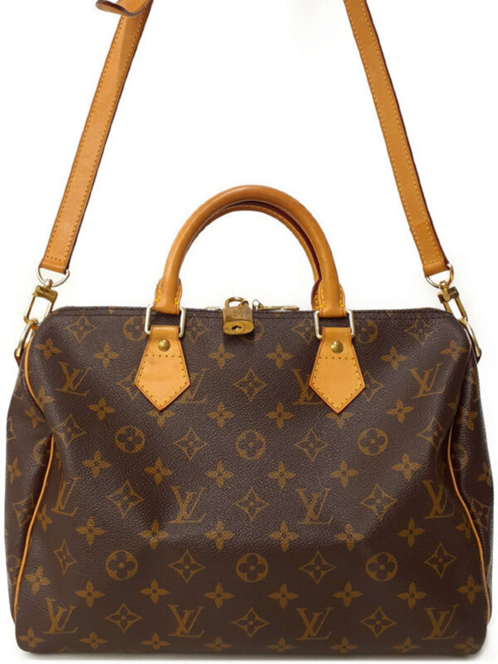 Louis Vuitton Monogram Speedy brown Bandouliere Bag